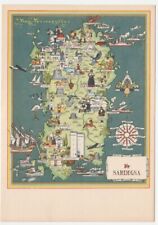 SARDEGNA - CARTOLINA CARTINA