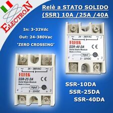  Relè STATO SOLIDO SSR-10DA SSR-25DA SSR-40DA 24-380Vac 3-32Vdc 25A 40A