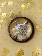 Vintage PITBULL BULLDOG Gold &