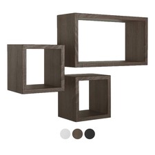 MENSOLE A CUBO DA PARETE SET