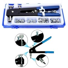 KIT 86 Pezzi Rivettatrice Per Inserti Filetti M3 M4 M5 M6 M8 Rivetti Filettati