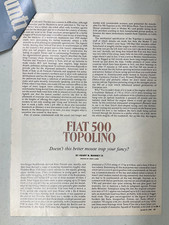 FIATART21 Article Fiat 500