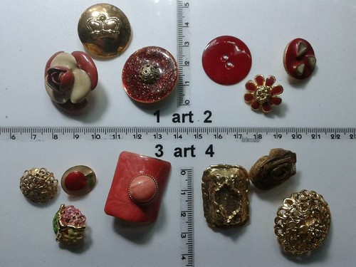Lotto bottoni gioiello - 1,