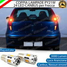 COPPIA LAMPADE PY21W CANBUS 35 LED FIAT PUNTO MK2 FRECCE POSTERIORI NO ERROR