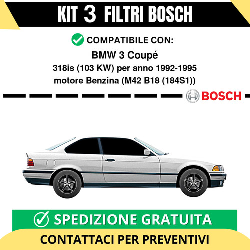 Kit bosch filtri tagliando - 3,