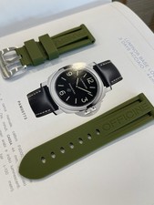 Cinturino GOMMA Per Panerai Logo 24 Mm…PANERAI RUBBER STRAP 24 Mm LUMINOR.
