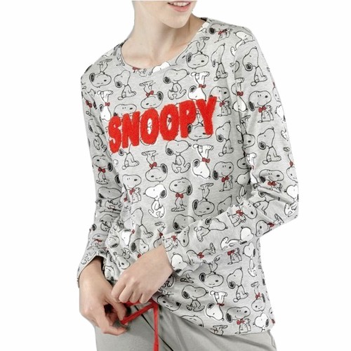 Pigiama donna snoopy cotone - pigiama,