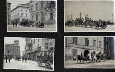 PIACENZA LOTTO DI 6 CART FOTOGRAFICHE MILITARI CON MASCHERE ANTIGAS