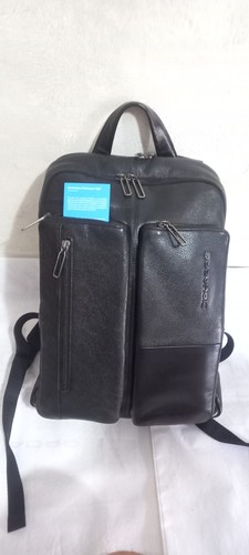 Zaino piquadro nero pelle - nero,
