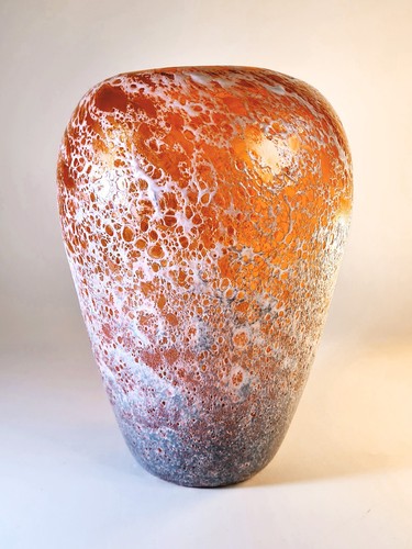 Vase verre soufflé - verre,