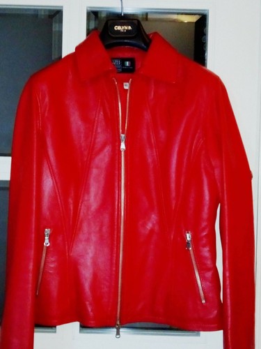 Giacca rossa vera pelle - rossa,