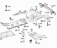 MERCEDES W169 A W245 B TRAVERSA SUPPORTO PARAURTI POSTERIORE OEM A1696100114