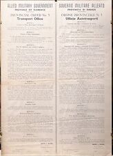 Manifesto Seconda Guerra Mondiale 1944 Governo Militare Alleato