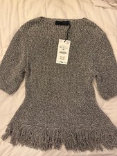 Top in maglia ZARA con orlo