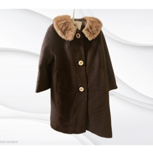 Cappotto donna marrone con