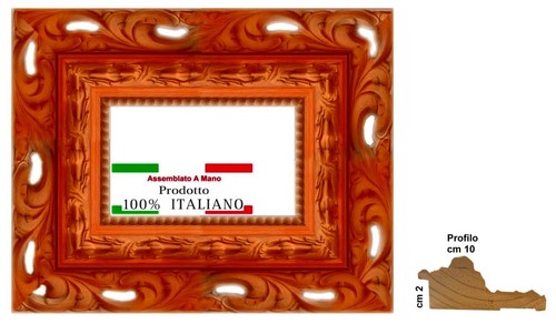Cornice legno traforata - cornice,