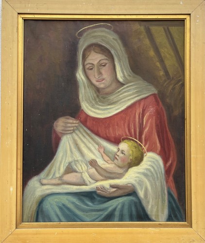 Quadro olio - santo, maria