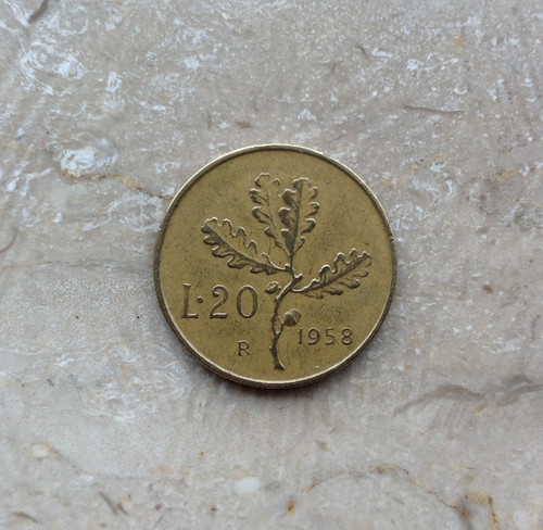 Lire 1958 quercia italia - quercia,
