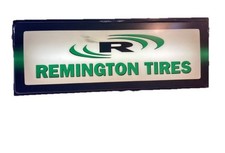 Insegna Vintage Remington Per Pneumatici - 37 X 14 Illuminata Rara