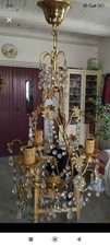 Lampadario dorato vintage