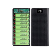 Display LCD fai da te kit set 8 slot custodia batteria power bank shell caricabatterie scatola