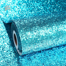Carta adesiva glitter azzurra - adesiva,