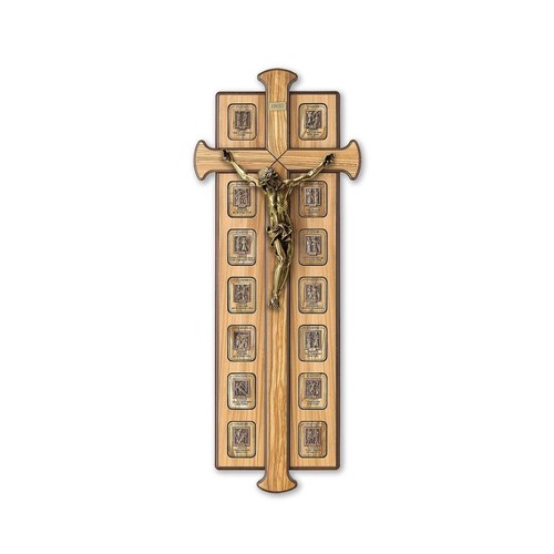 Via crucis legno - legno, d'ulivo