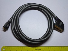 SONY PLAYSTATION 1 2 3 PS1 PS2 PS3 RGB SCART TV CAVO IXOS oro intrecciato