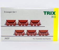 TRIX RARO SET 6 pz IN METALLO CARRI TRAMOGGIA CON CARICO TIPO Mas SJ art 24237