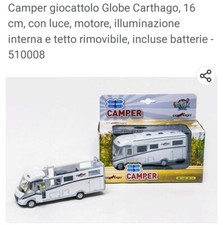 Camper giocattolo Globe Carthago, 16 cm, con luce, motore, illuminazione... 