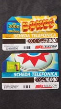 Schede Telefoniche Nr. 2 "Serie Flipper Card" Lire 2.000/10.000