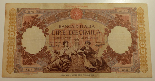 10000 lire 1955 - 10000, 24/03/1955