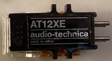 CARTUCCIA AUDIO TECHNICA AT12XE E STILO ELLITTICO NUOVO NUDO CON PROTEZIONE AGO.