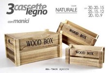 3 CASSETTE PORTA OGGETTI