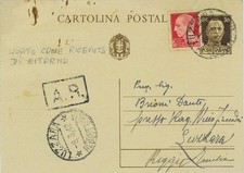 Cartolina Postale Vittorio