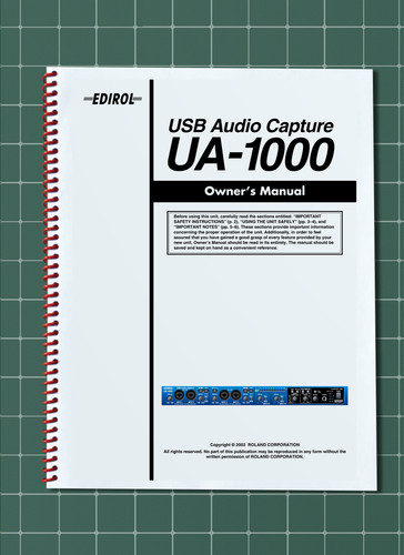 Roland edirol 1000 - roland, ua-1000