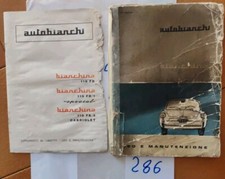 LIBRETTO USO E MANUTENZIONE AUTOBIANCHI BIANCHINA 110 DBA /DBA1 SPECIAL /CABRIO 