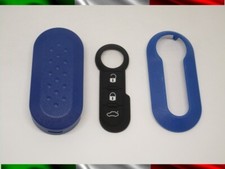 Cover Guscio Chiave + Tasti Per Fiat 500 Punto Panda 500l blu Lancia Delta
