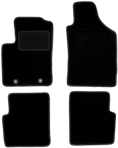 Tappetini velluto nero - nero, fiat