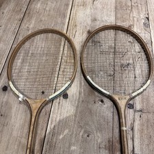 Rara antica racchetta in legno