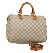 Borsa a mano Louis Vuitton Damier Azur Speedy Bandouliere 30 2 vie N41052 originale 116159
