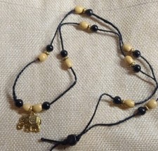 Collana perline lunga con - di,