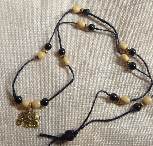 Collana perline lunga con - di,