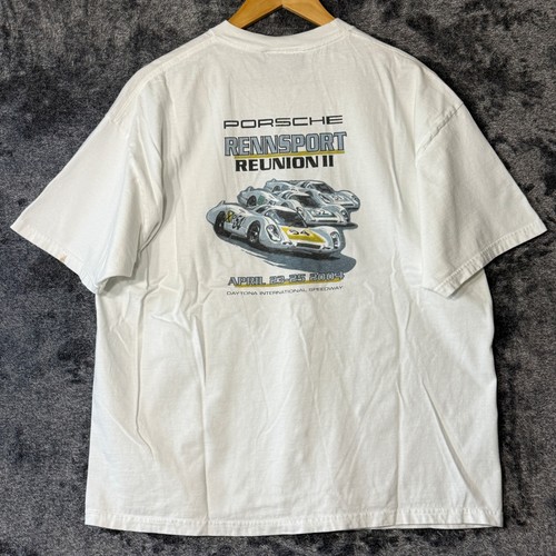 Vintage porsche shirt - vintage, white