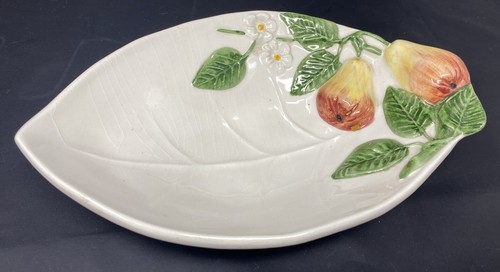 Italian ceramic leaf - , shaped