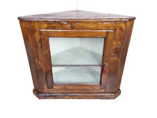 ANGOLIERA IN MASSELLO CON ANTA A VETRO ORIGINALE EPOCA 800'