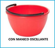 Cesto cesta secchio agricolo con manico raccolta frutta uva in plastica 16 20lt 