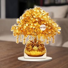 2D Flat Money Tree Acrilico