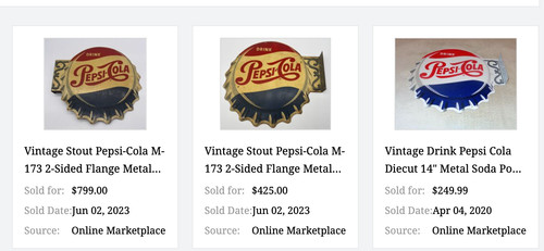 Insegna vintage drink pepsi - insegna,