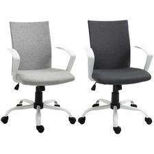 Vinsetto Sedia da Ufficio Ergonomica e Girevole per Scrivania